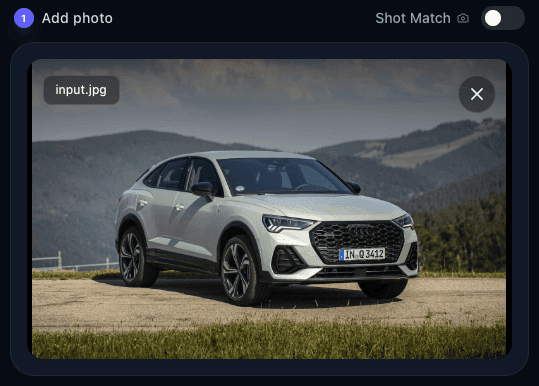 A vehicle photo added to RallyReel